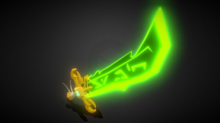 New dark blade model 3D Model