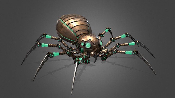 Mechanical Spider 3D Model