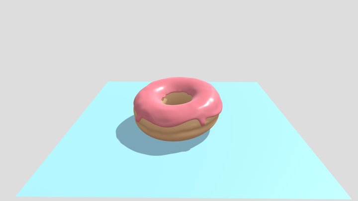 3D Sketchbook 4 - Donut 3D Model