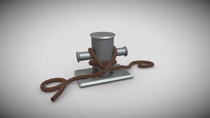 Sea Bollard 3D Model