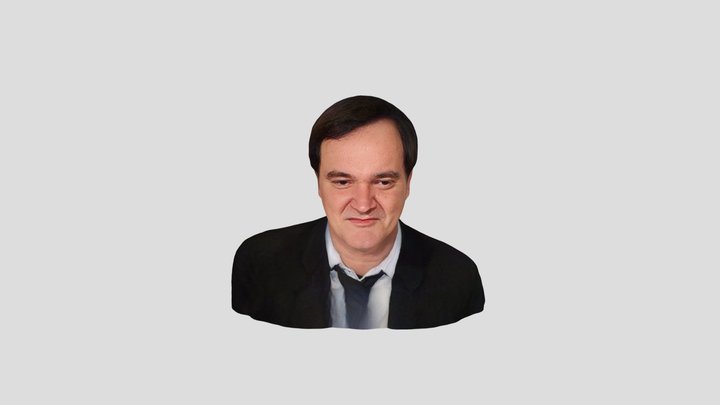 Quentin Tarantino Bust-Head-ready for 3D print 3D Model