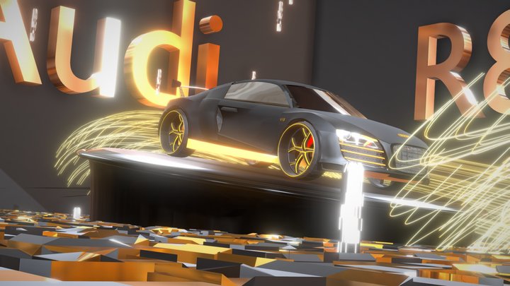 [FREE] Audi R8 The Power of Luxury 3D Model