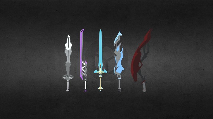 Sword Pack by gWyn 3D Model