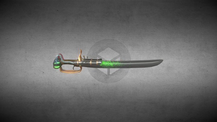 Potion Gun Sword 3D Model