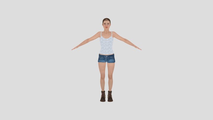 Akira T pose 3D Model
