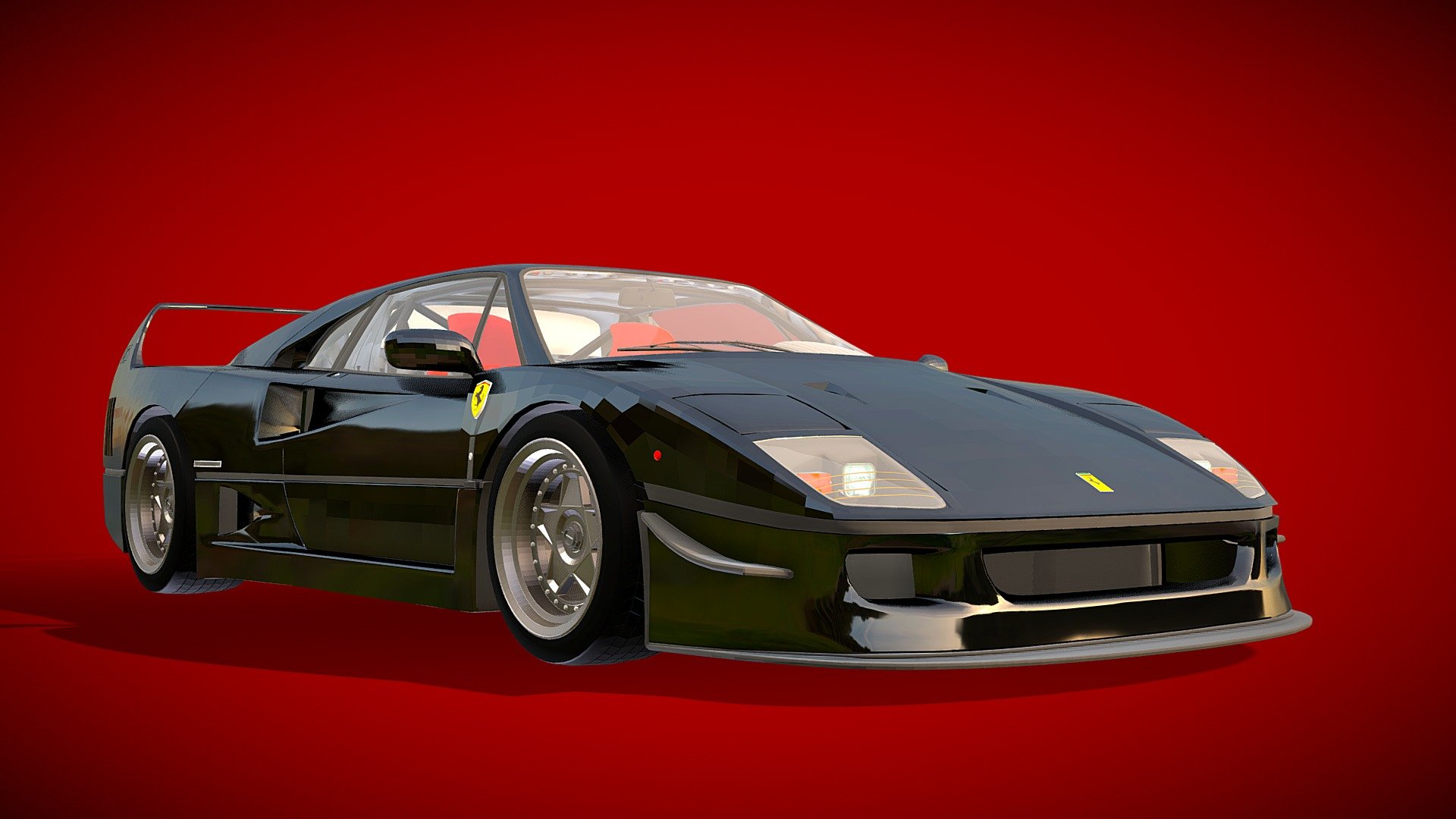 Ferrari F40 - 3D model by CGDELUXE (@CGDELUXE) [3f79f46]