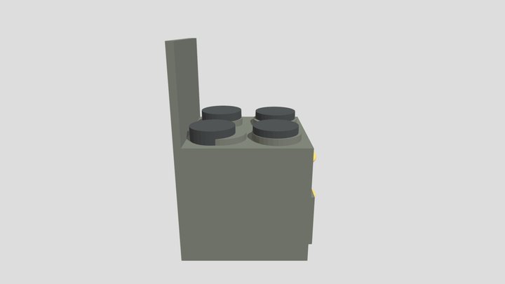 Oven low poly 3D Model