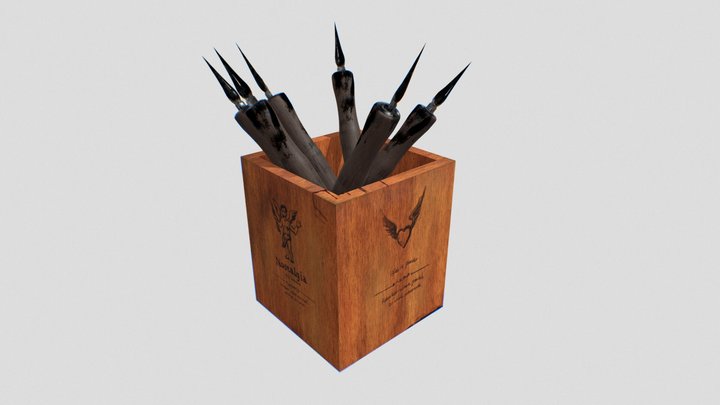 Brush pot 3D Model