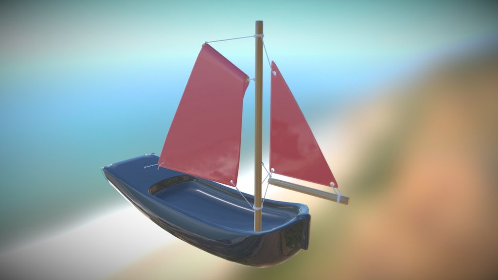 Plastic toy boat - 3D model by GBerod [3f7b542] - Sketchfab