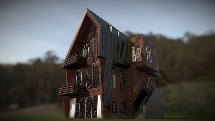 AI Village House – Gratis 3D-model STL
