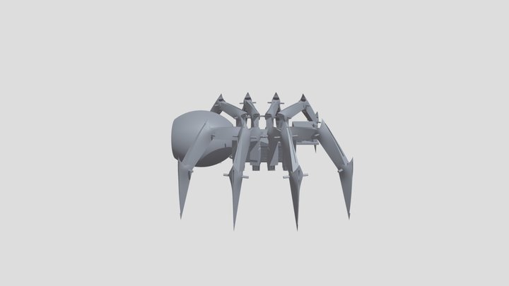 Spyderbot Full Legs Bent 3D Model