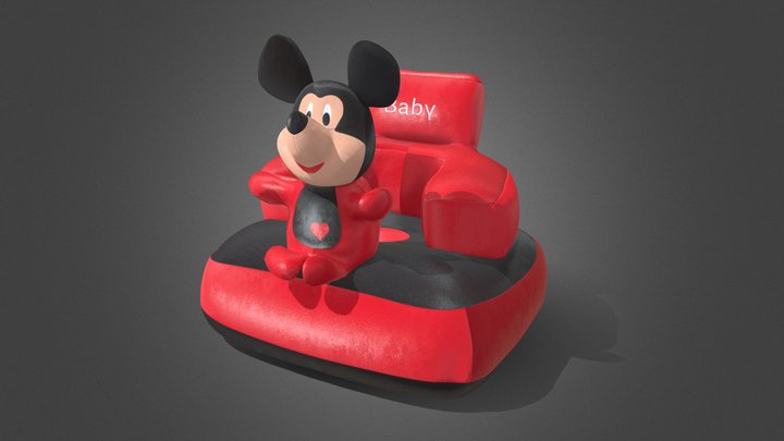 Soft Plush Cushion 3D Model