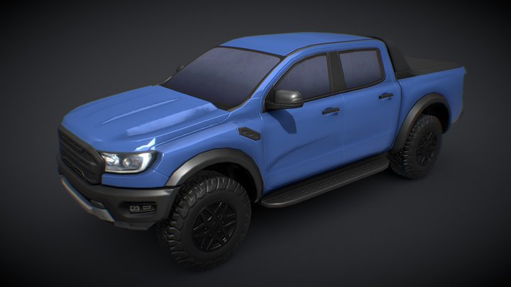 Ford Ranger 2019 (BLUE) 3D Model