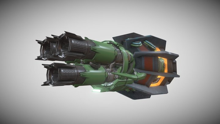 Shedder's cannon – Kostenloses 3D-Modell STL