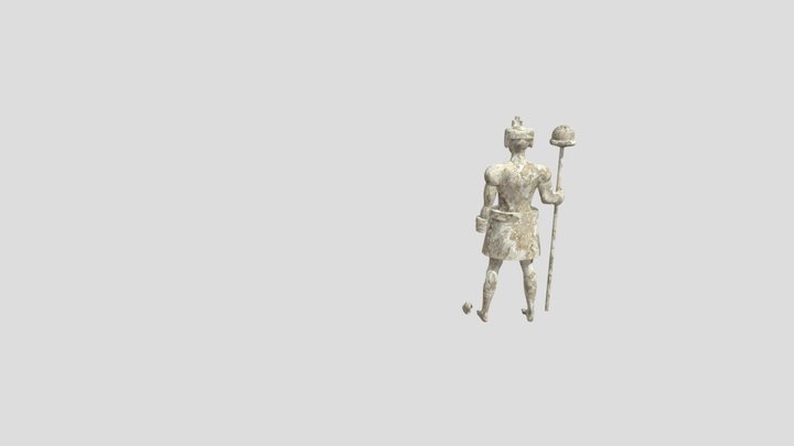 Temple Statue 3D Model