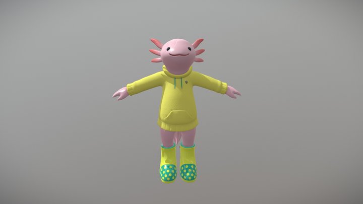 Axolotl 3D Model