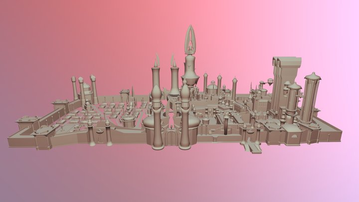 Silvermoon (Untextured) 3D Model