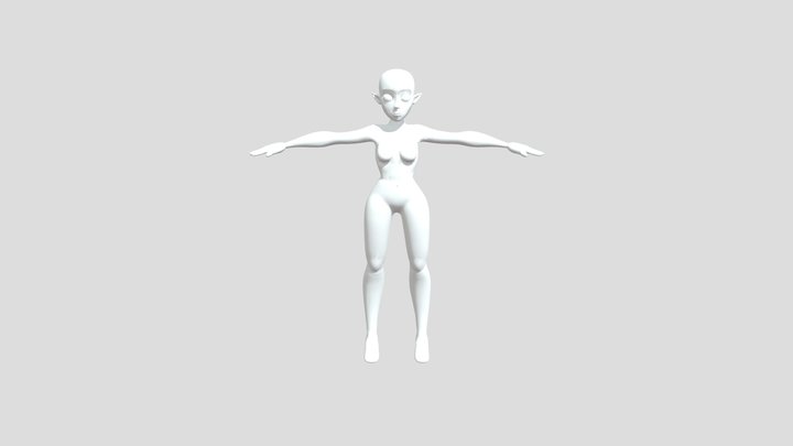 Personaje Con Retopo - Rakower 3D Model