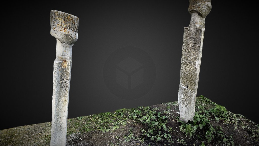 Ottoman Tombstone, Hala Sultan Tekke, Cyprus, 3D model