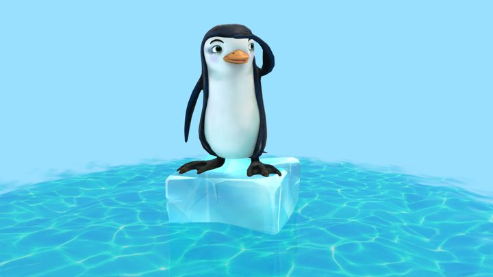 Ping on ice 3D Model