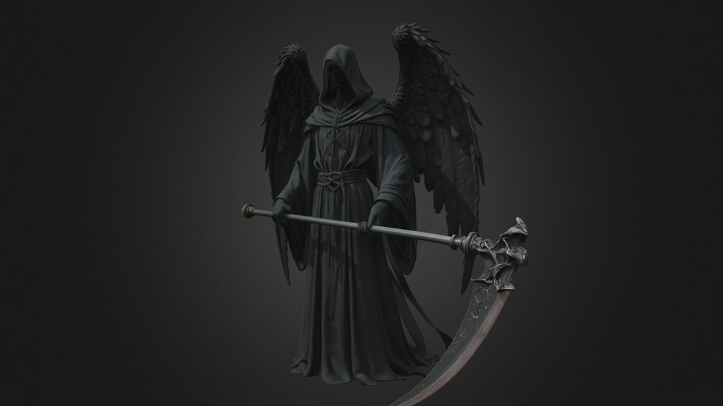 Headless Dark Angel Reaper Death
