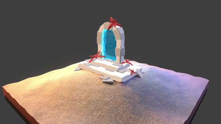 Magic Snow Portal 3D Model