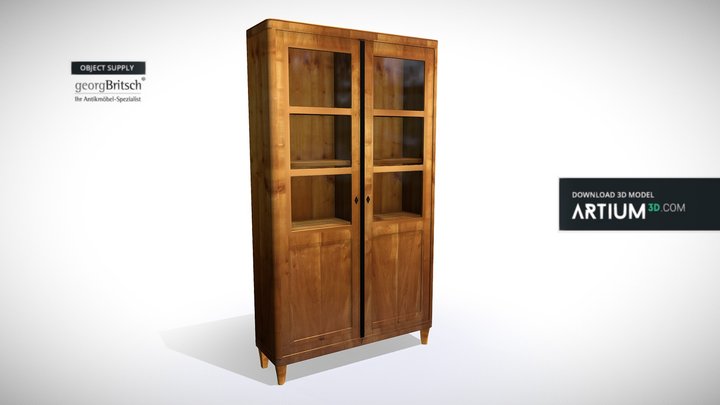 Biedermeier bookcase - Georg Britsch 3D Model
