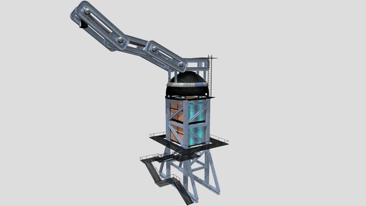 Crane  -  Grúa 3D Model