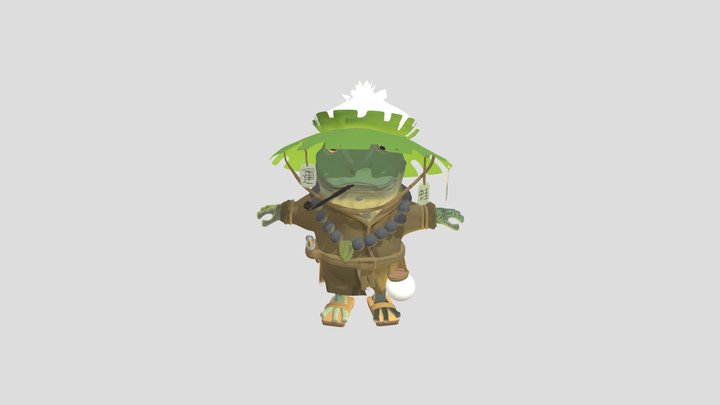 Froggy samurai 3D Model