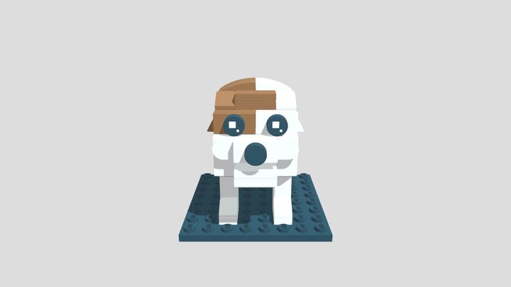 Lego English Bulldog 3D Model