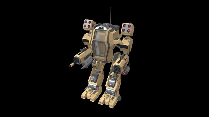 Military Mech 3D Model