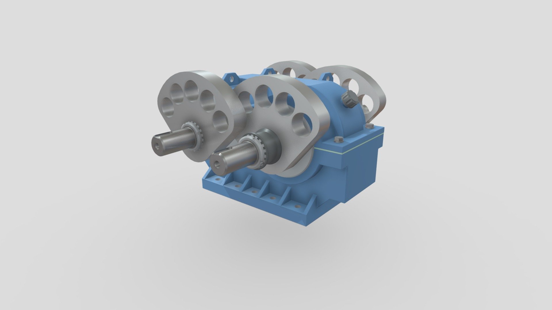 Directional Exciter Gearbox assembly 3D model by GlennVanBallegooij