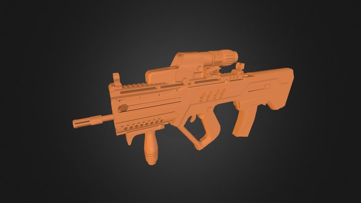 Tavor Accessorized2.3DS 3D Model