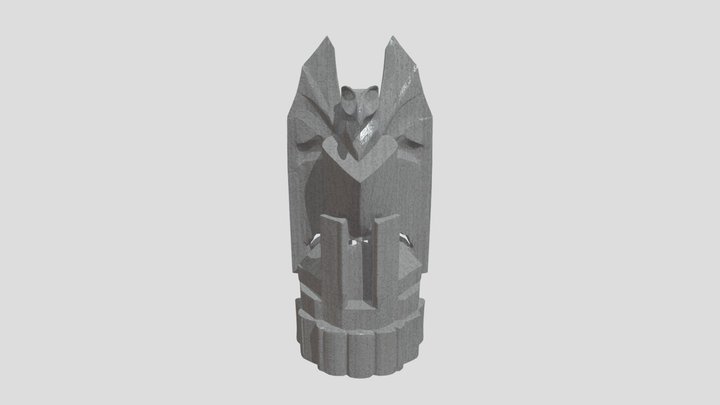 Imperial Eagle Architectural Ornament 3D Model