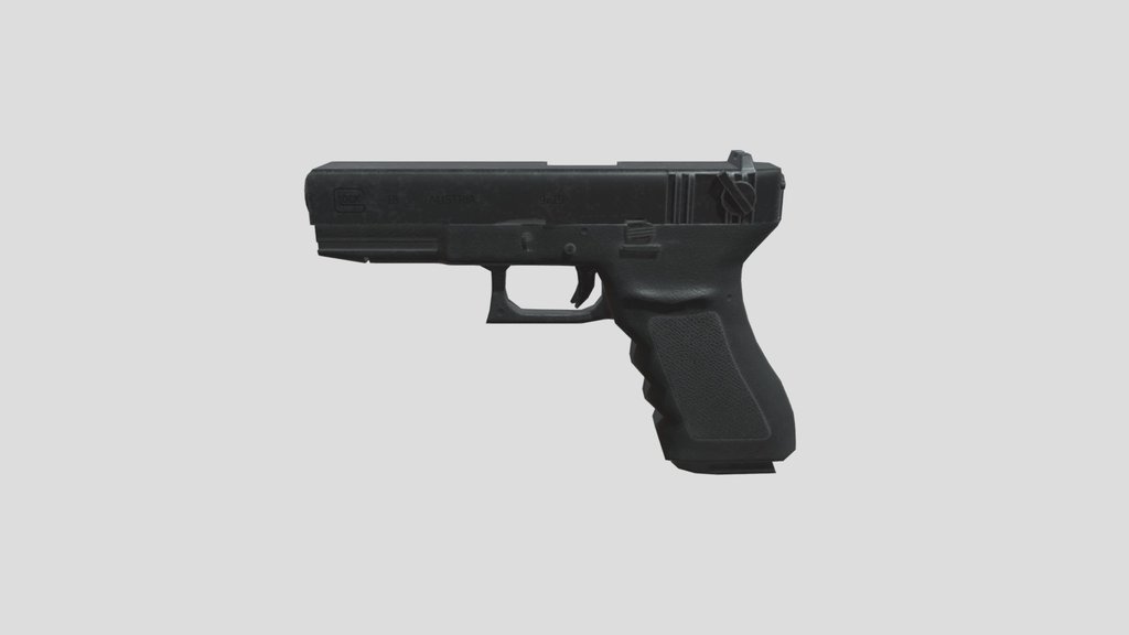 low_poly_g18__pistol_game_asset