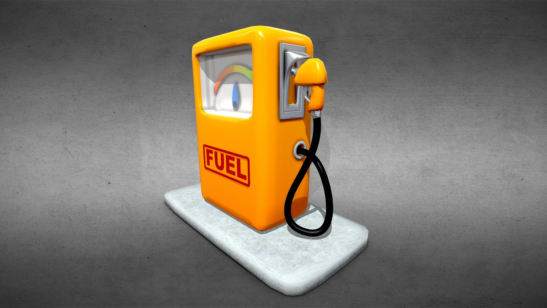 Low Poly Cartoon Gas Pump - Buy Royalty Free 3D model by Toon Goo ...