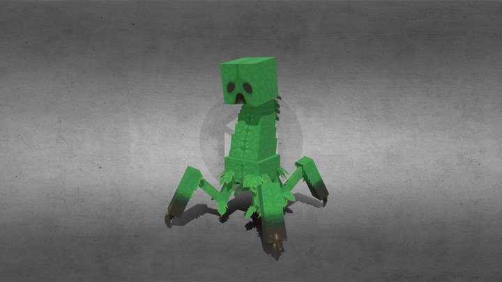 Modelo de Creeper Real Life MINECRAFT! Modelo 3D - TurboSquid 888208