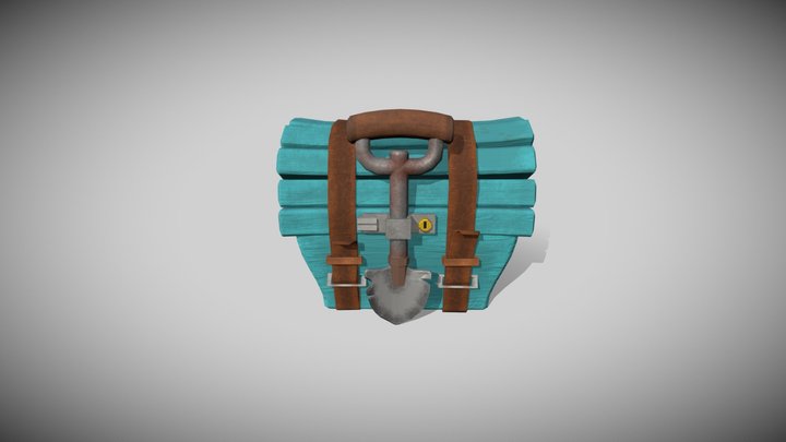 HighPoly Pirates-Chest 3D Model