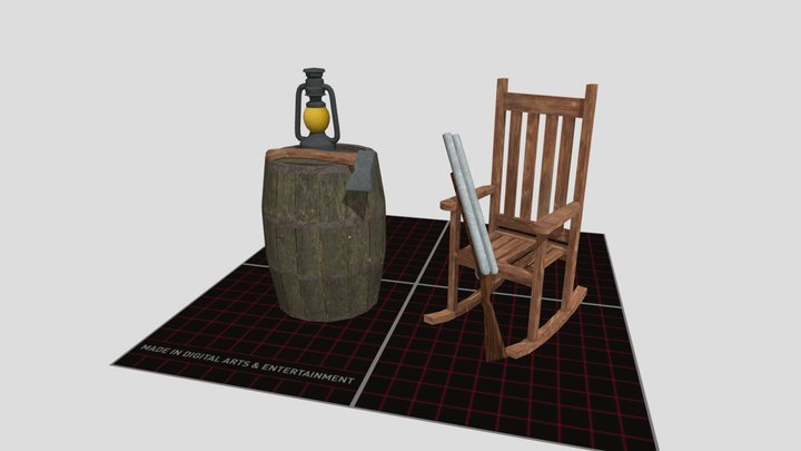 5 Props 3D Model