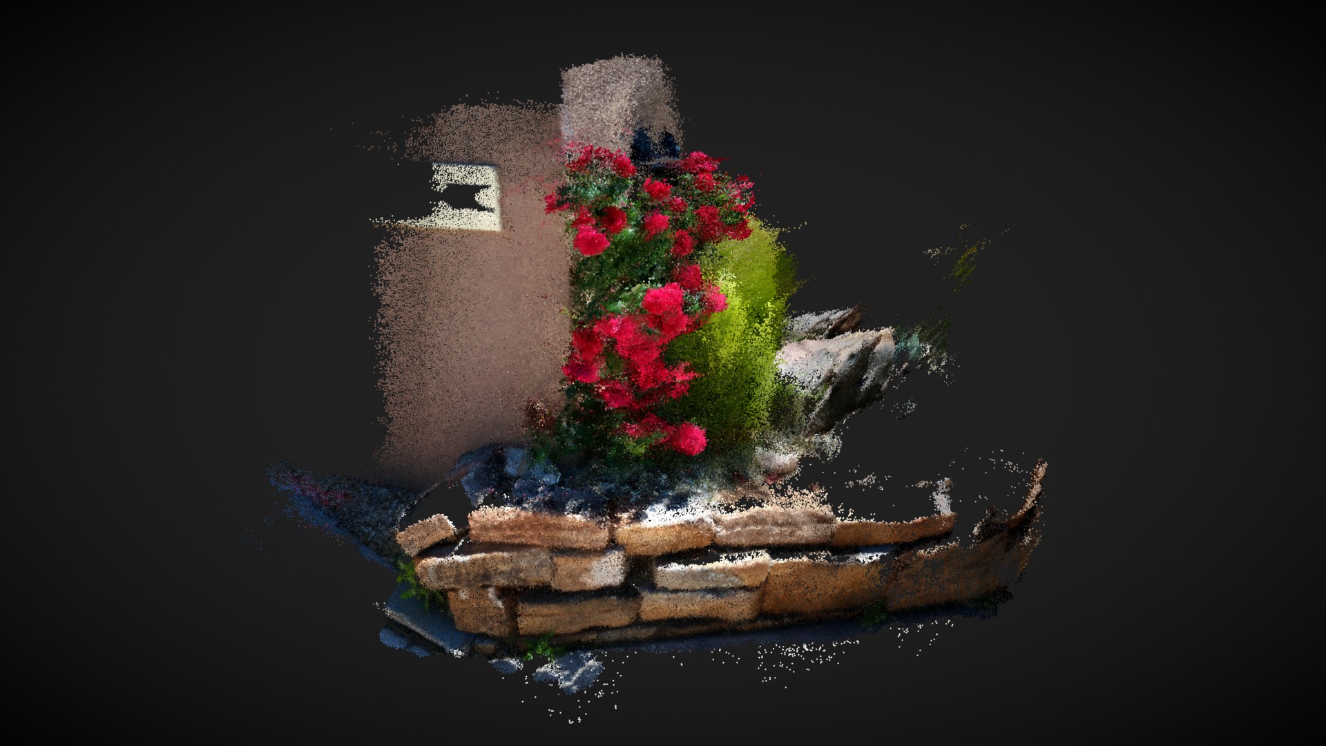 3D model Roses - This is a 3D model of the Roses. The 3D model is about a gingerbread house with a tree on top.