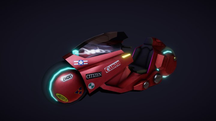 Akira Bike 3D Model