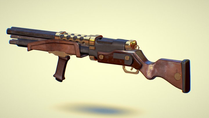 Inertial shotgun 3D Model