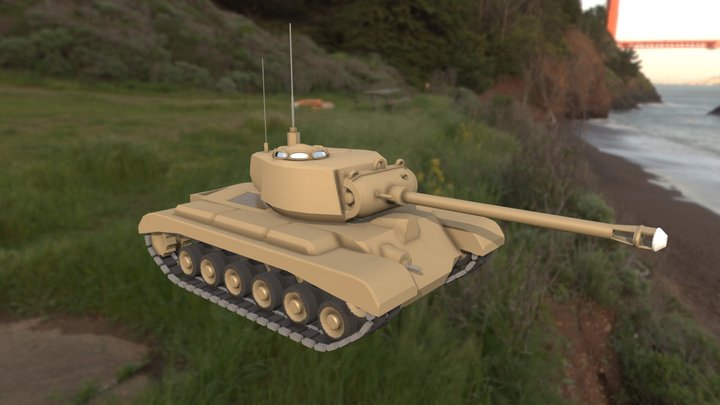 M26 Pershing 3D Model