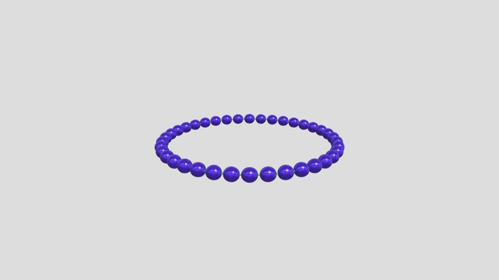 Elegant Bracelet Hand Chain 3D Model 3D Model