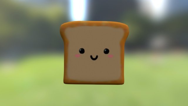 Tiny Regular Bread!! 3D Model
