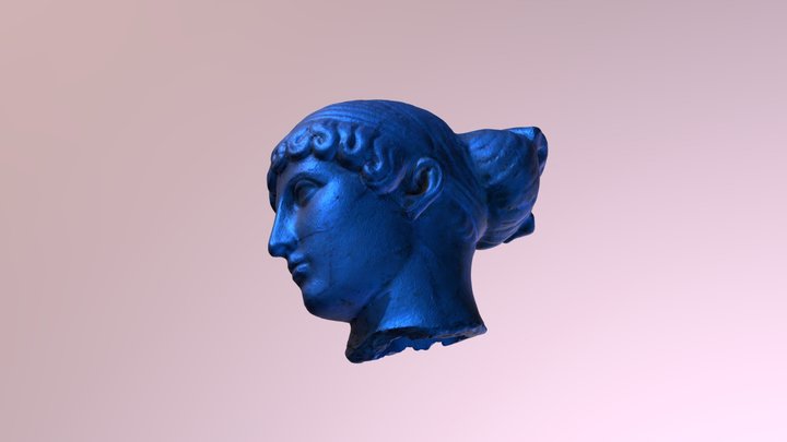 Ancient style sculpture - head 3D Model
