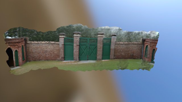 Brick Gate 3D Model