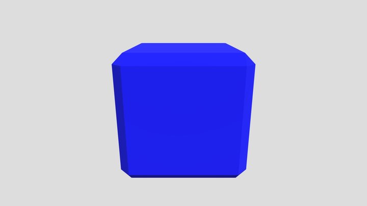 Beveled Cube 3D Model