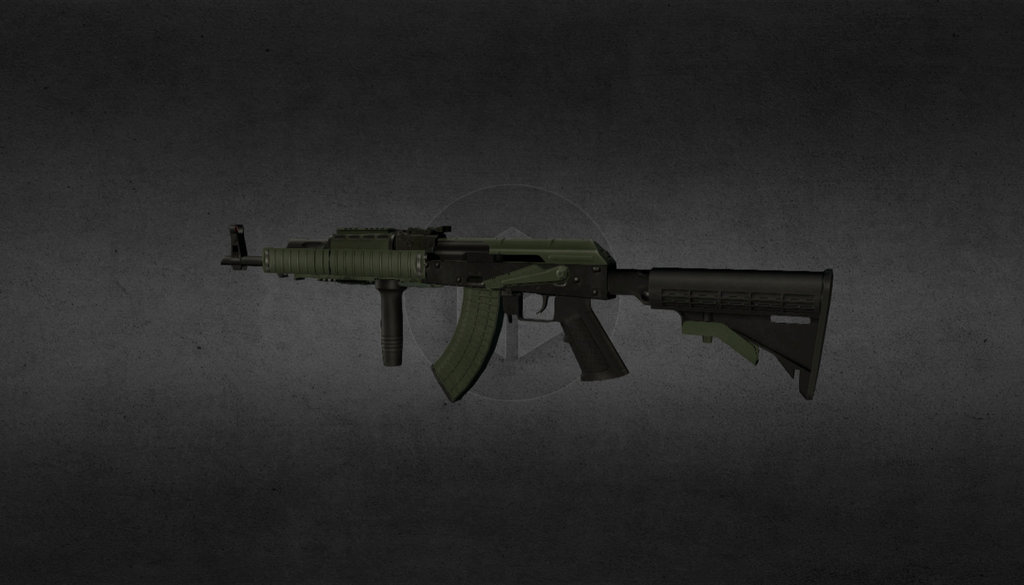 Assault rifle 1 — Sketchfab embed 3D viewer