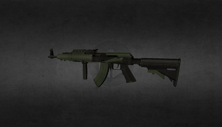 Assault rifle 1 3D Model